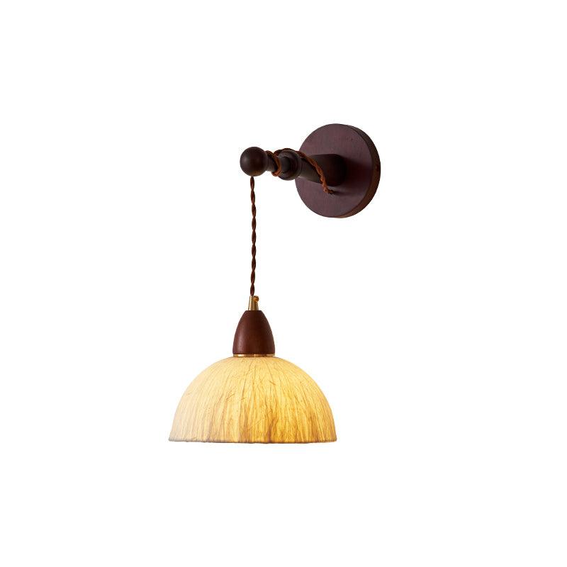 Vitheos Elegance Natural Walnut Wood Wall Lamp-Neutral Decor