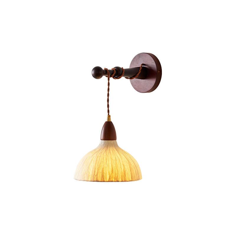 Vitheos Elegance Natural Walnut Wood Wall Lamp-Neutral Decor