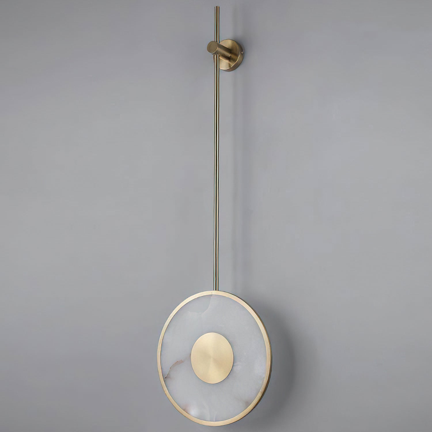 Dimension diagram for the Sorle Alabaster Wall Lamp showing width and height.