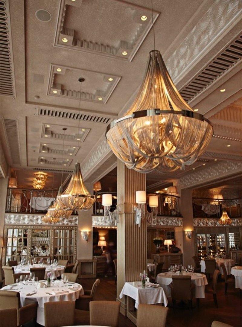 Zylen Chandelier Tassel Aluminum Chain-Neutral Decor