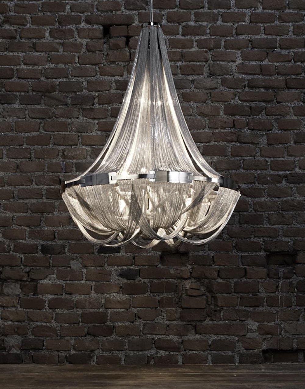 Zylen Chandelier Tassel Aluminum Chain-Neutral Decor