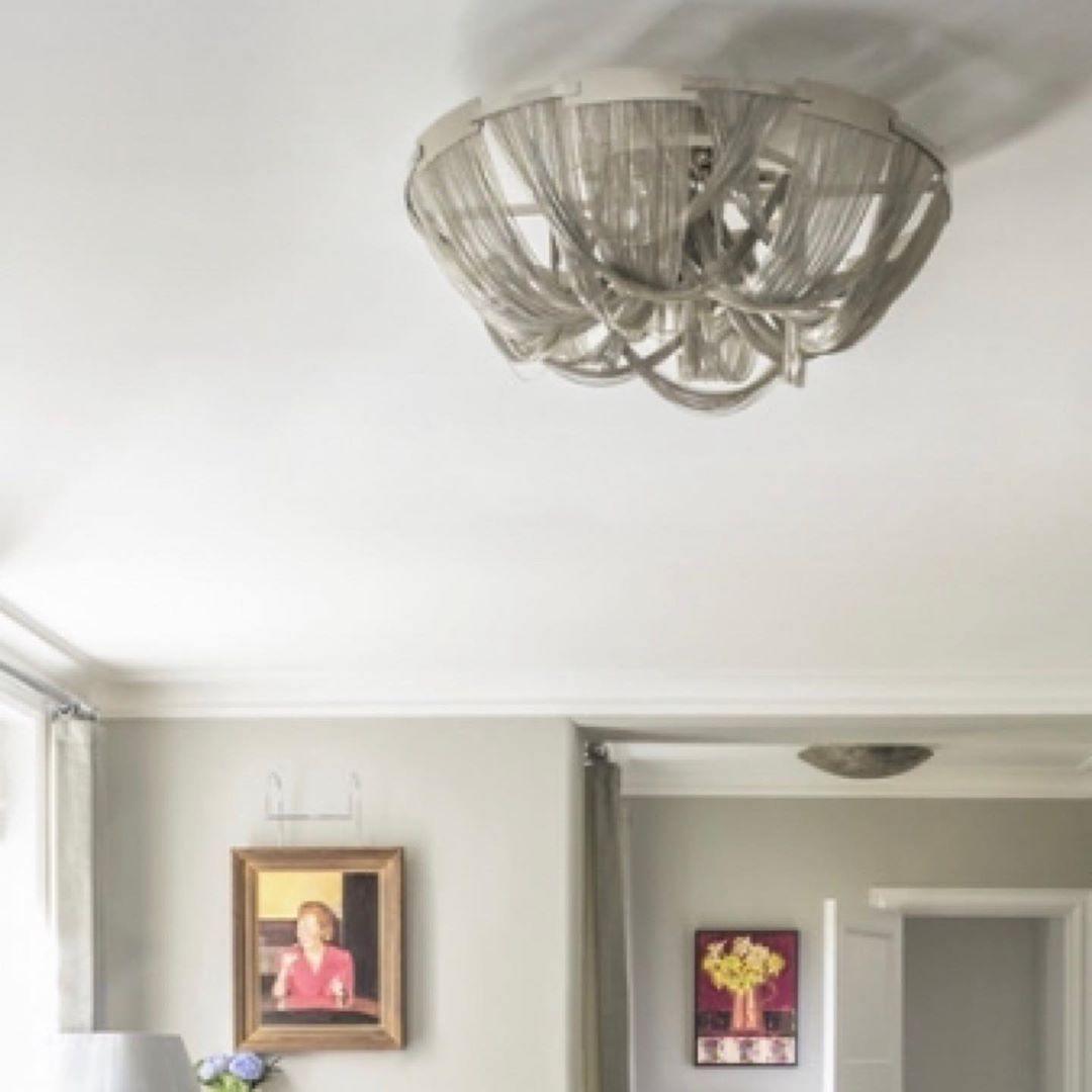 Talj Ceiling Light Tassel Aluminum Chain Nickel Frame-Neutral Decor