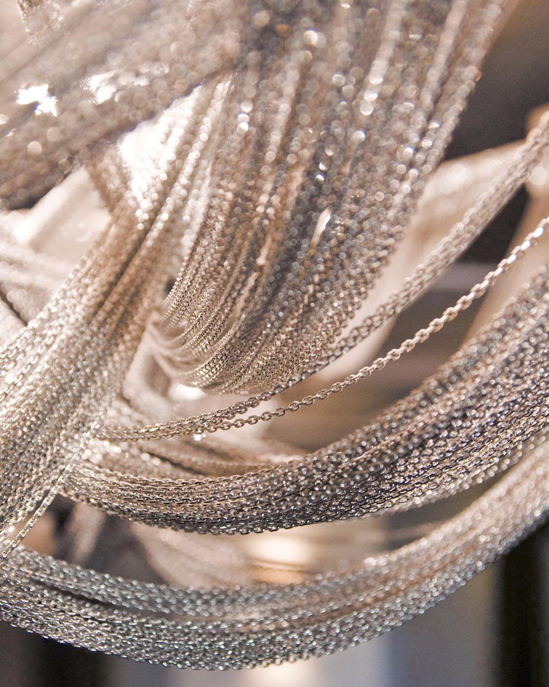 Talj Ceiling Light Tassel Aluminum Chain Nickel Frame-Neutral Decor