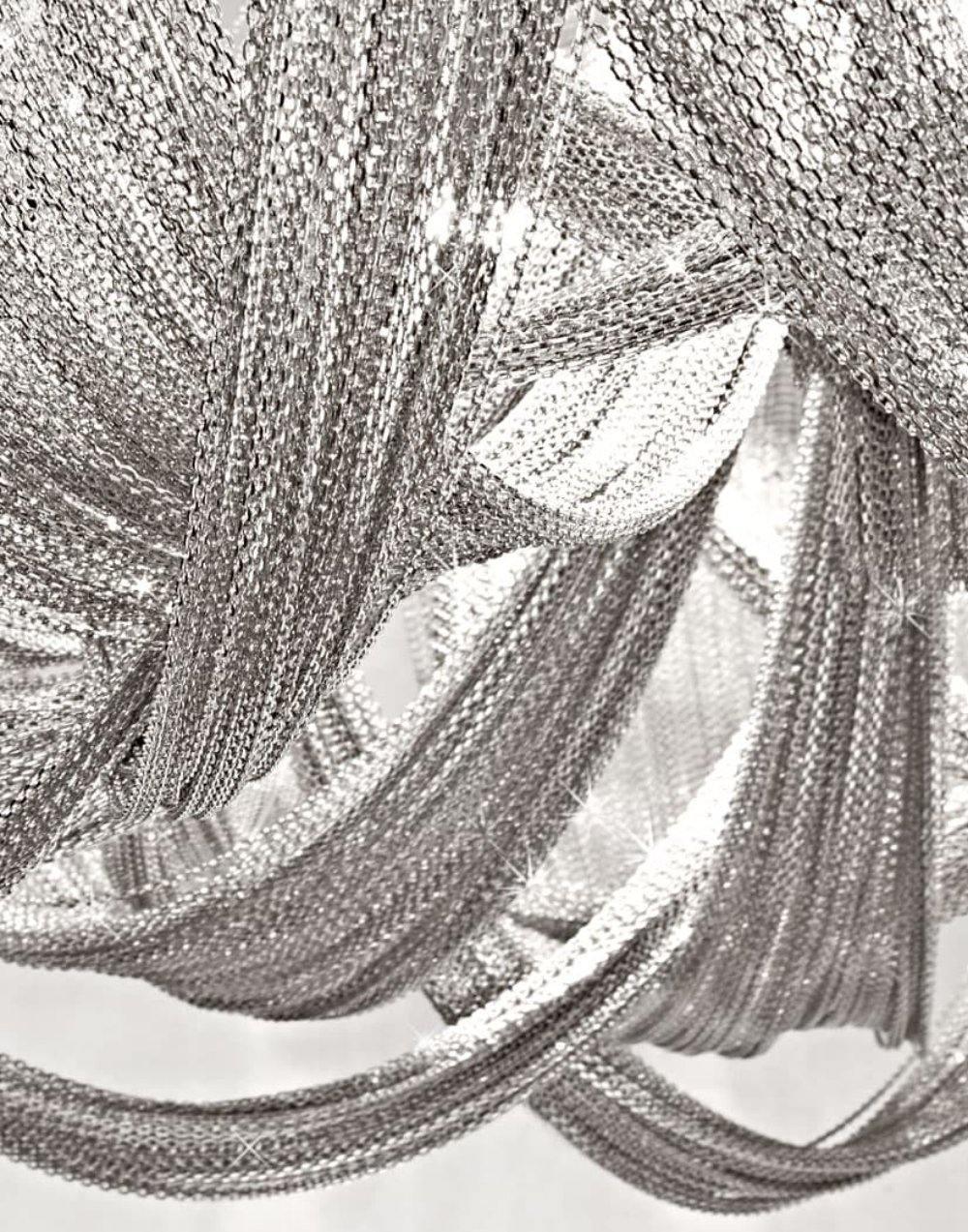 Zylen Chandelier Tassel Aluminum Chain-Neutral Decor