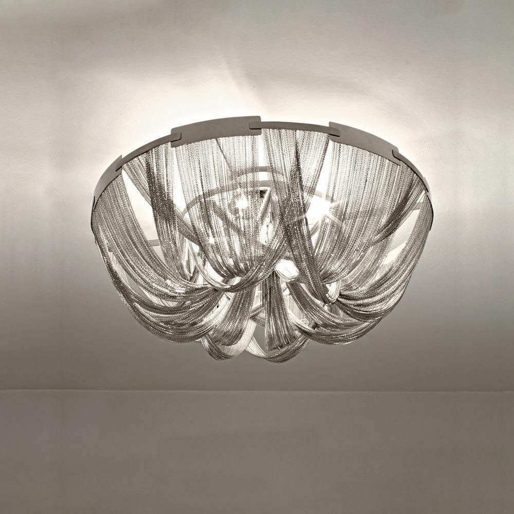 Talj Ceiling Light Tassel Aluminum Chain Nickel Frame-Neutral Decor