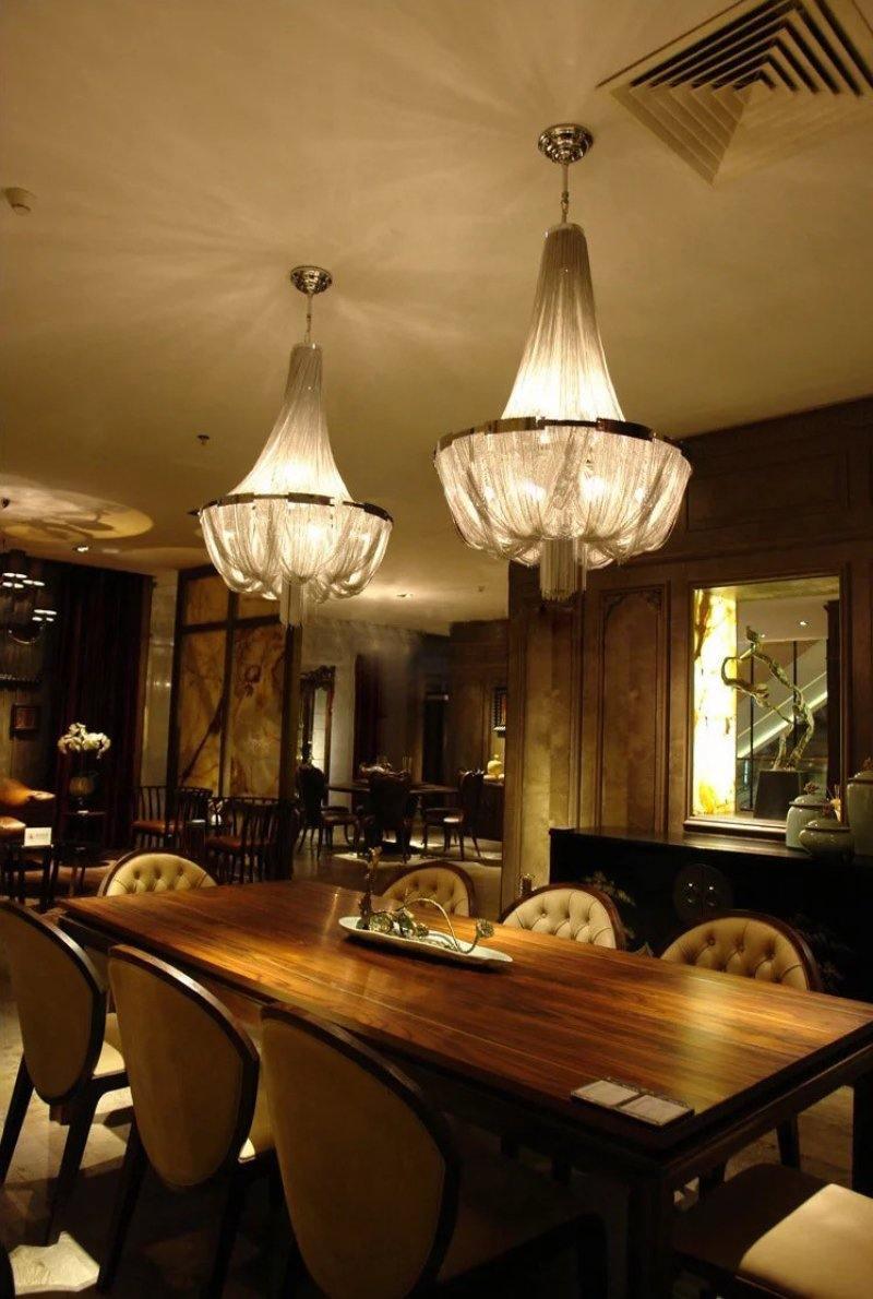 Zylen Chandelier Tassel Aluminum Chain-Neutral Decor