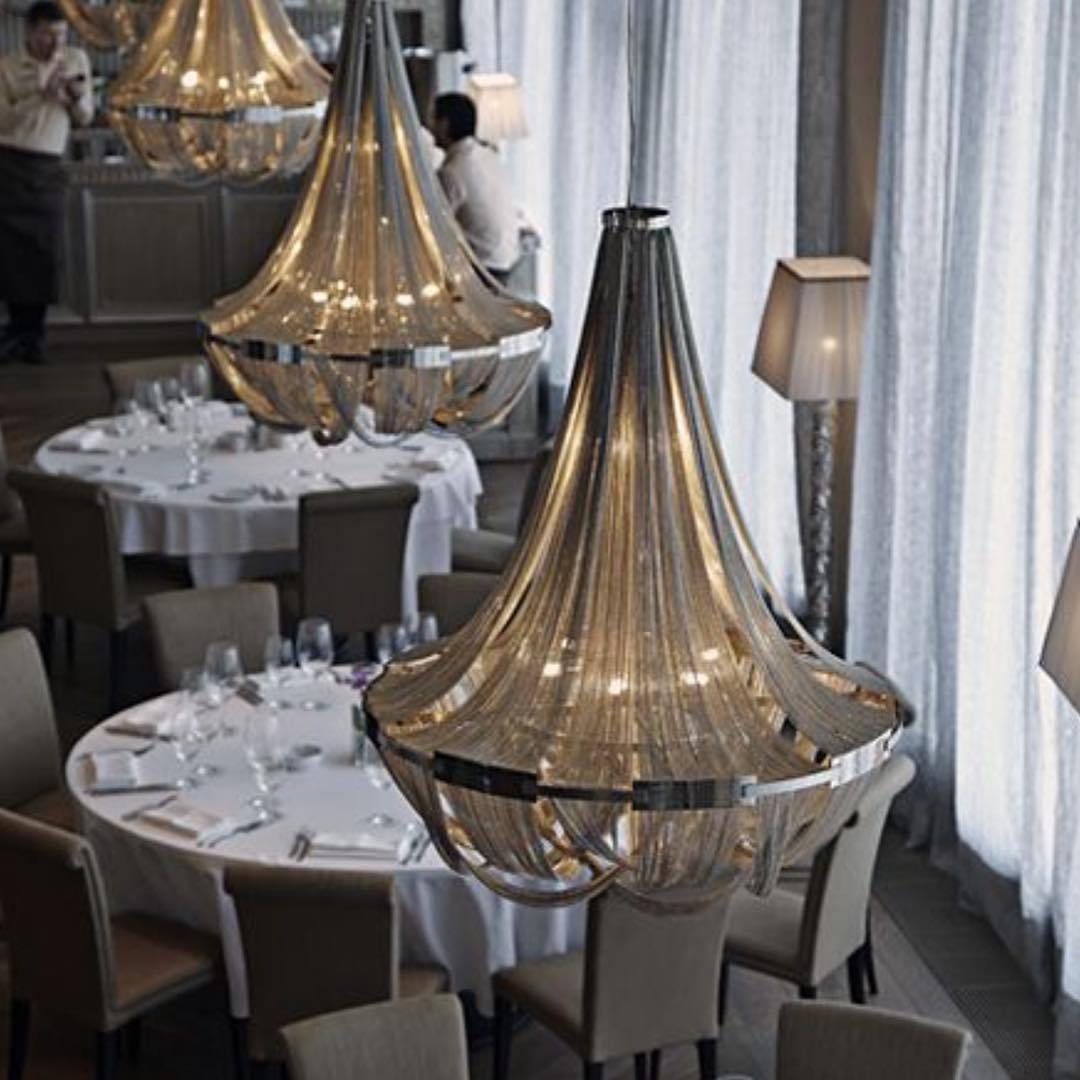 Zylen Chandelier Tassel Aluminum Chain-Neutral Decor