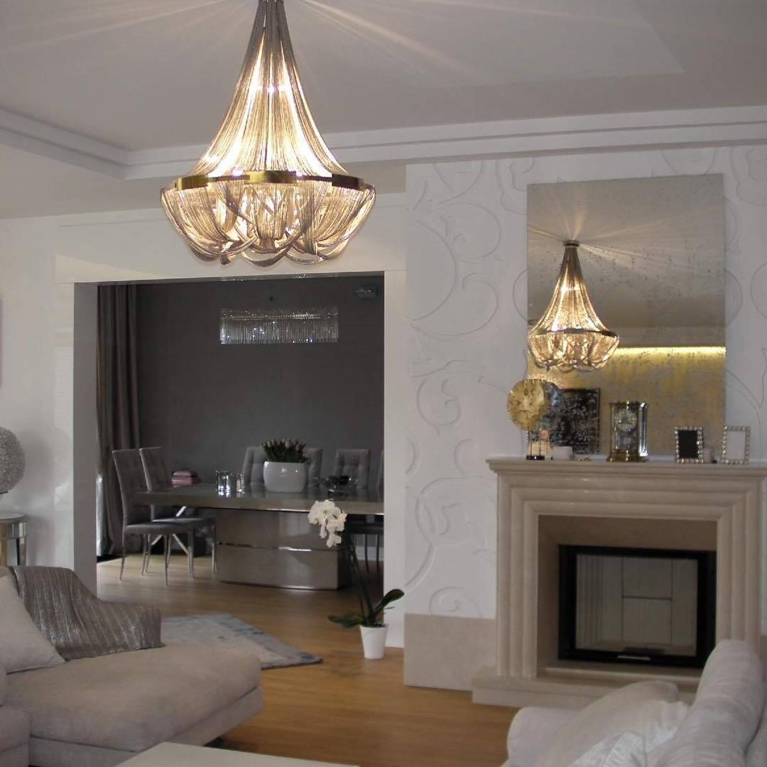 Zylen Chandelier Tassel Aluminum Chain-Neutral Decor