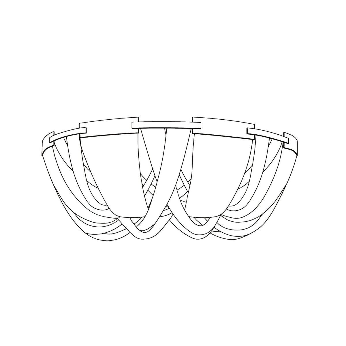 Talj Ceiling Light Tassel Aluminum Chain Nickel Frame-Neutral Decor