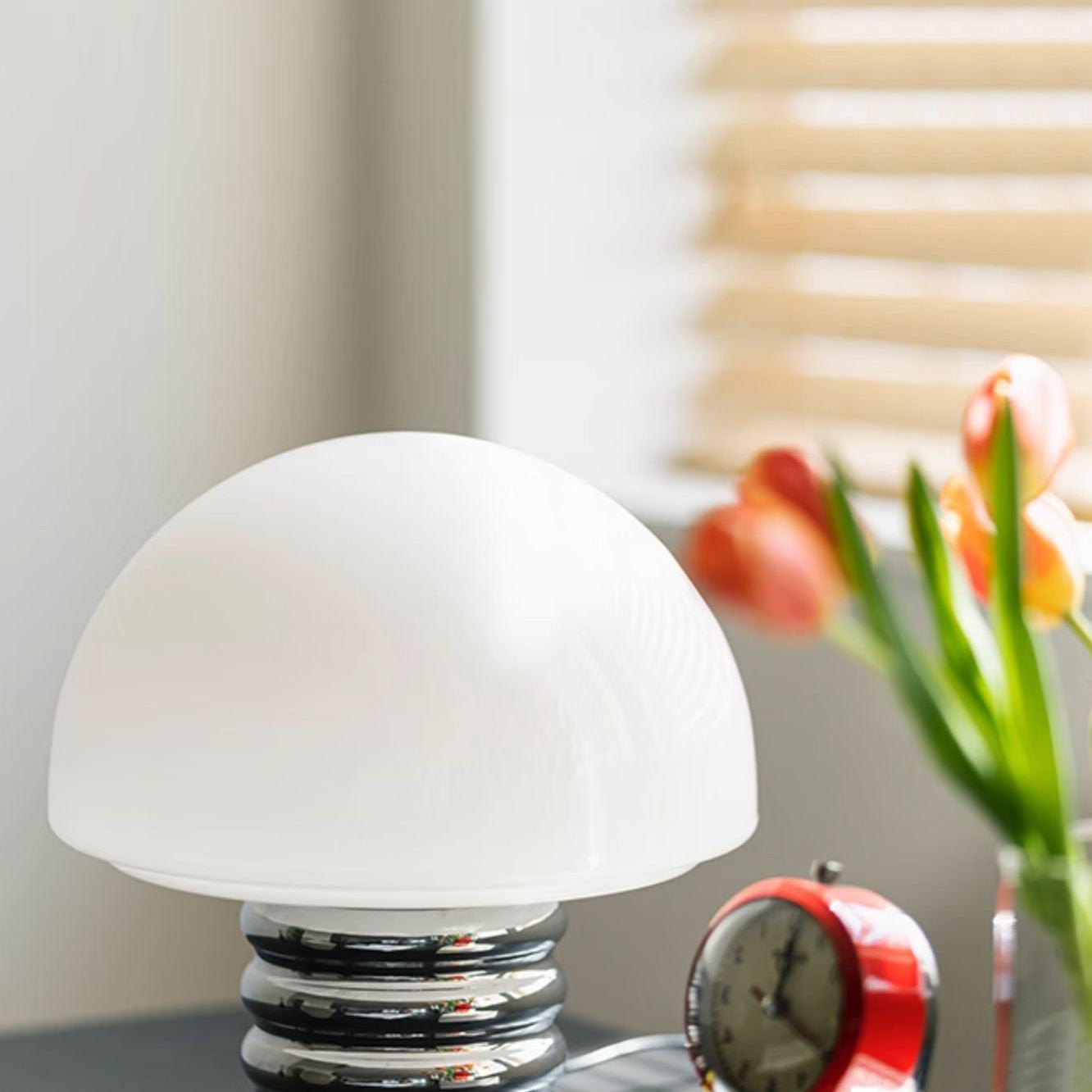 Ortvin Mminimalist Glass Table Lamp-Neutral Decor