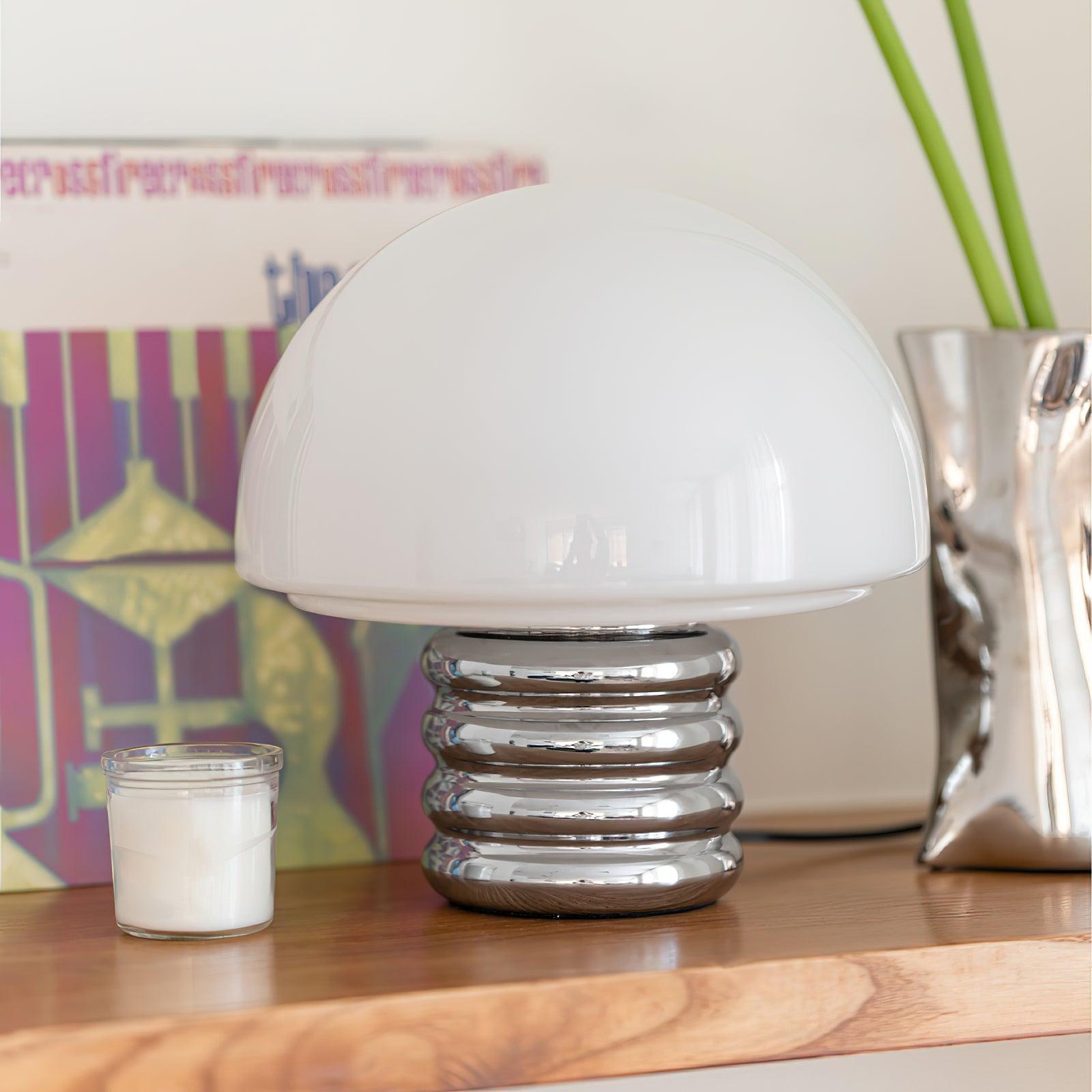 Ortvin Mminimalist Glass Table Lamp-Neutral Decor