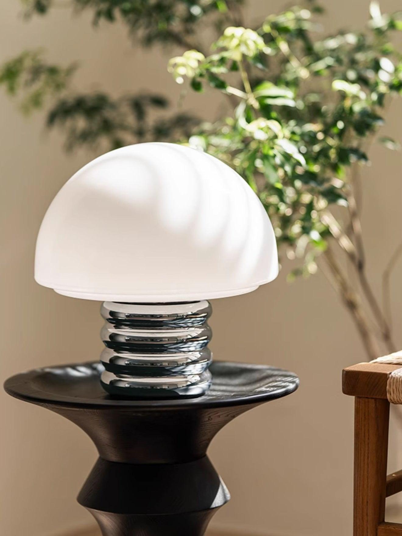 Ortvin Mminimalist Glass Table Lamp-Neutral Decor