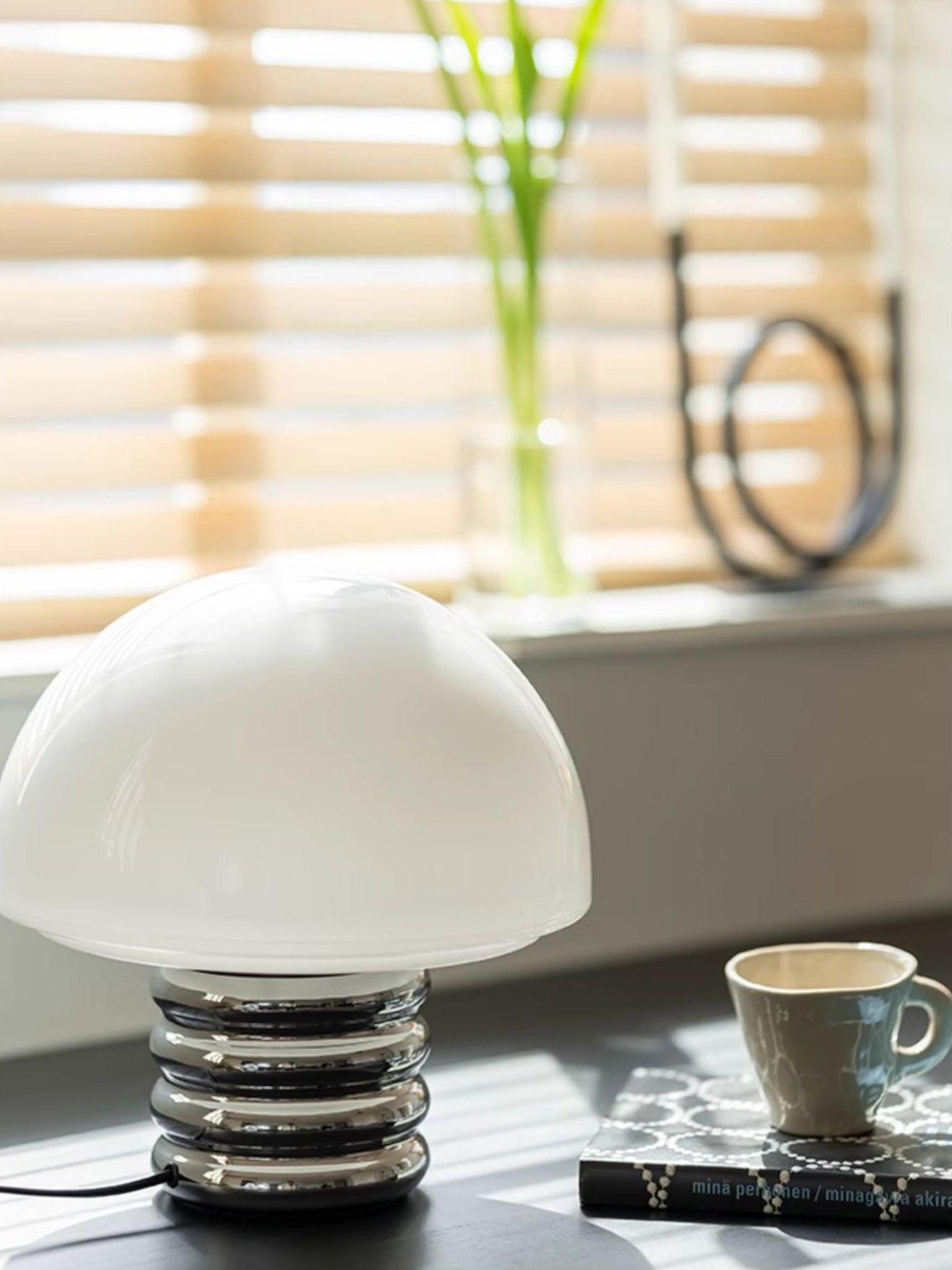 Ortvin Mminimalist Glass Table Lamp-Neutral Decor