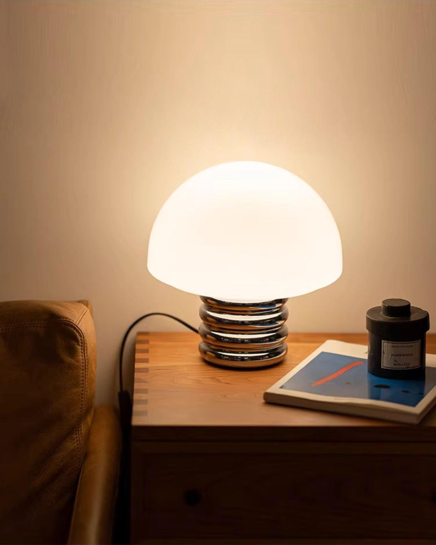 Ortvin Mminimalist Glass Table Lamp-Neutral Decor