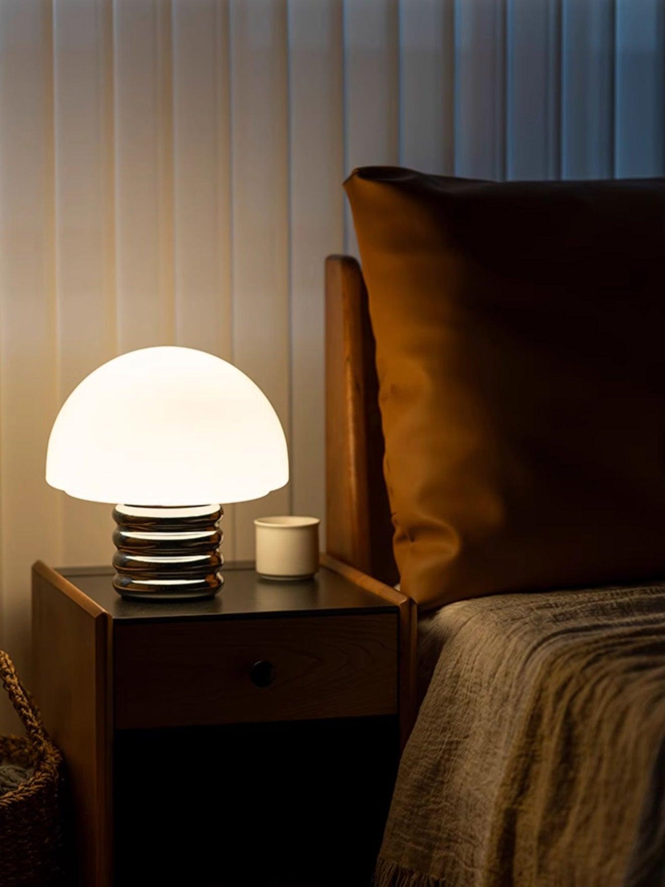 Ortvin Mminimalist Glass Table Lamp-Neutral Decor