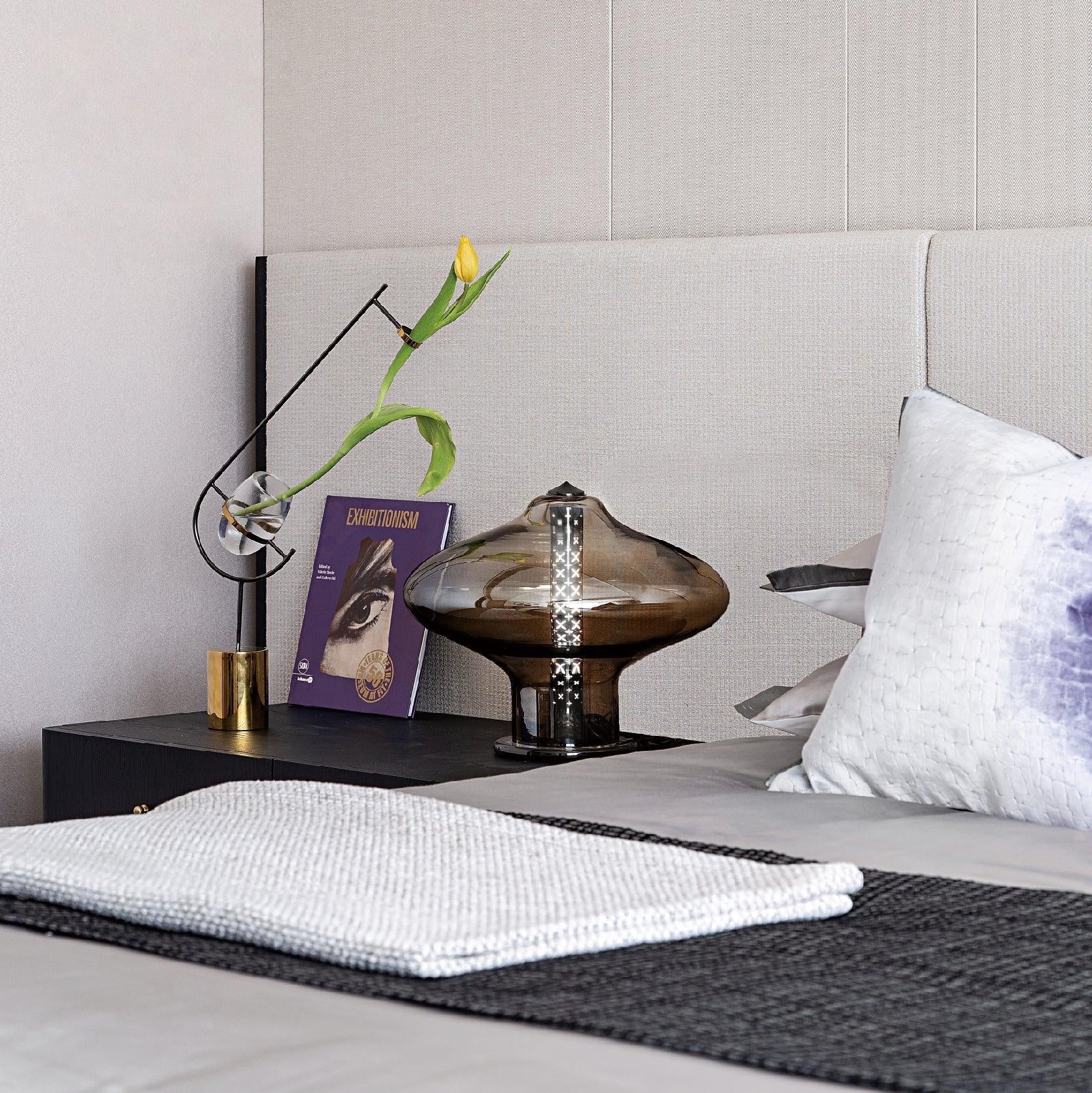 Anthony Modern Glass Table Lamp-Neutral Decor