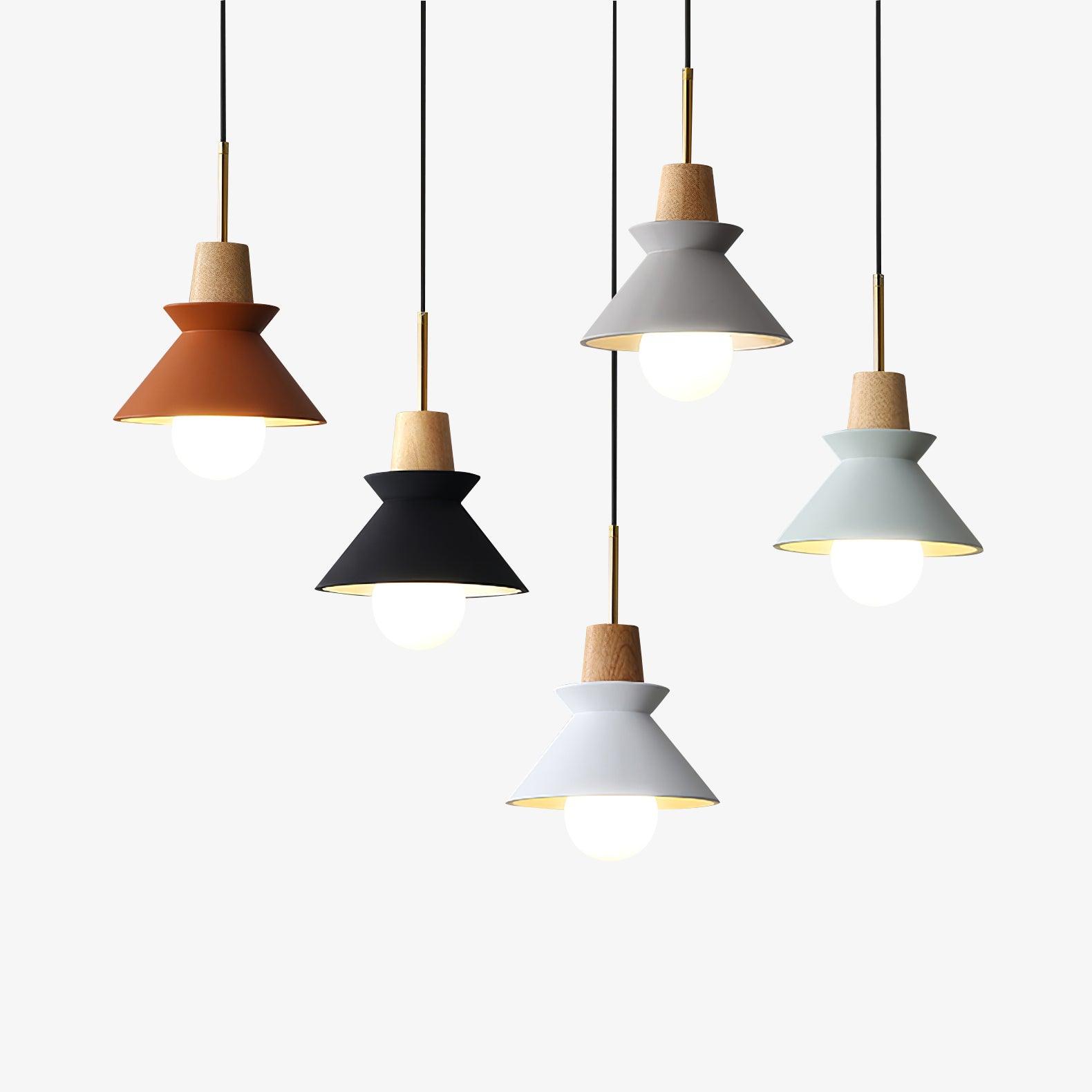 Revelo Pendant Lamp Wood Space Nordic Minimalist-Neutral Decor