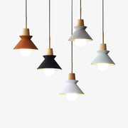 Revelo Pendant Lamp Wood Space Nordic Minimalist-Neutral Decor