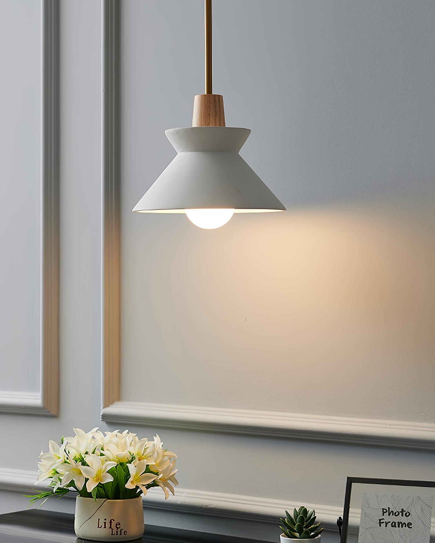 Revelo Pendant Lamp Wood Space Nordic Minimalist-Neutral Decor