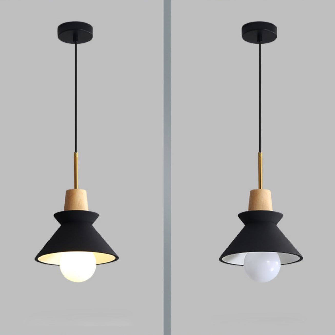 Revelo Pendant Lamp Wood Space Nordic Minimalist-Neutral Decor