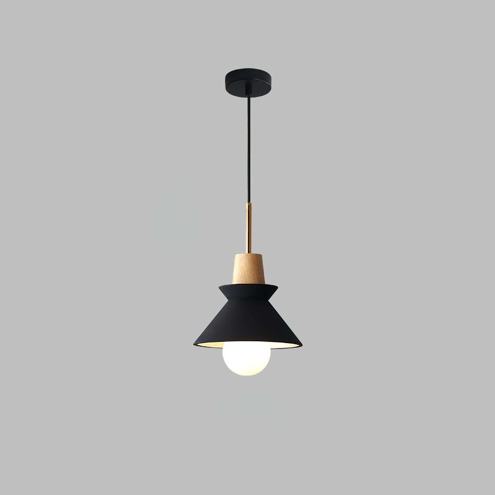 Revelo Pendant Lamp Wood Space Nordic Minimalist-Neutral Decor