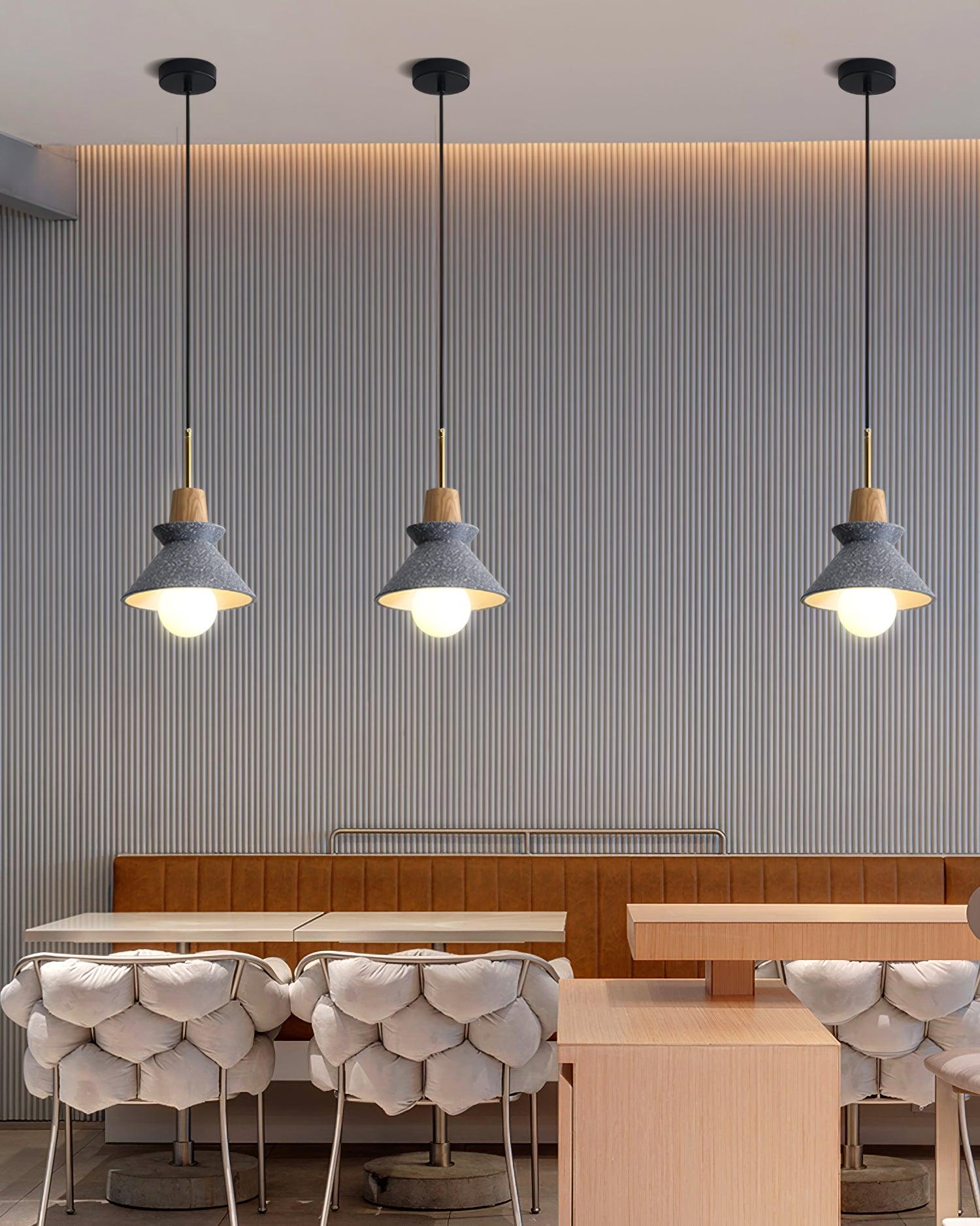 Revelo Pendant Lamp Wood Space Nordic Minimalist-Neutral Decor
