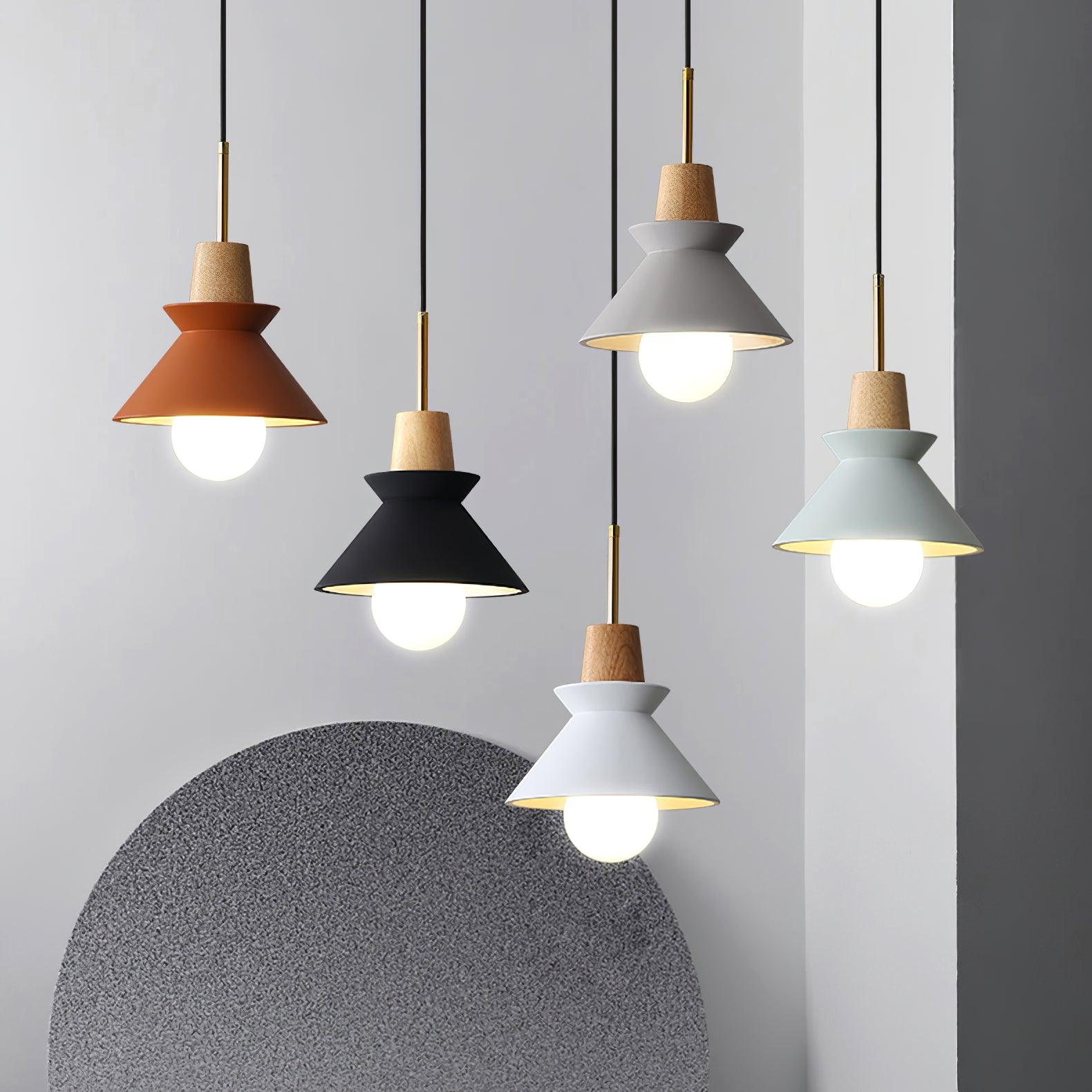 Revelo Pendant Lamp Wood Space Nordic Minimalist-Neutral Decor