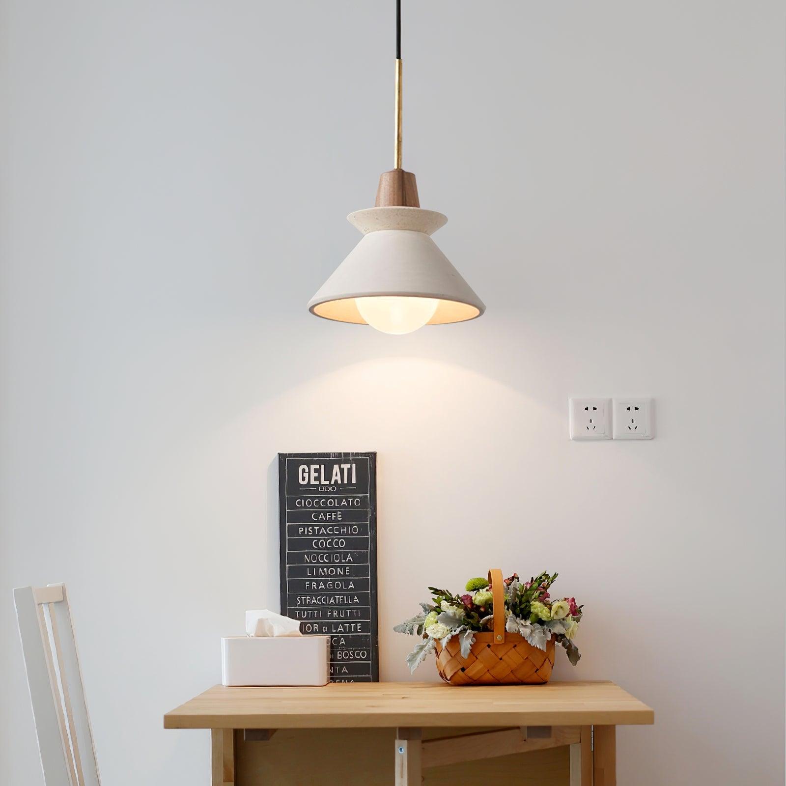 Revelo Pendant Lamp Wood Space Nordic Minimalist-Neutral Decor