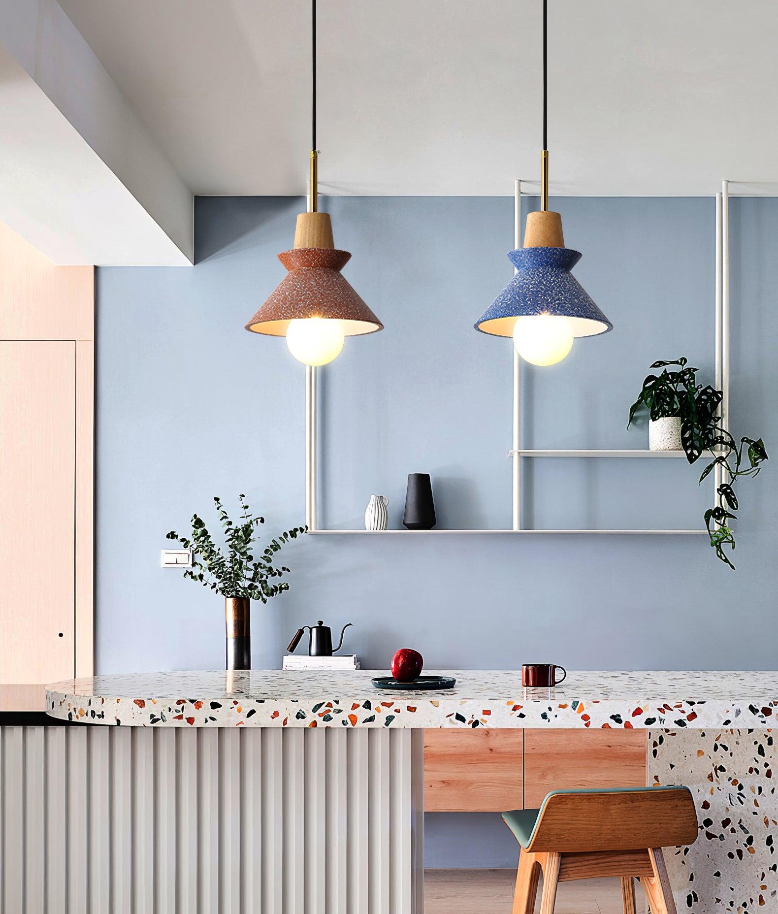 Revelo Pendant Lamp Wood Space Nordic Minimalist-Neutral Decor