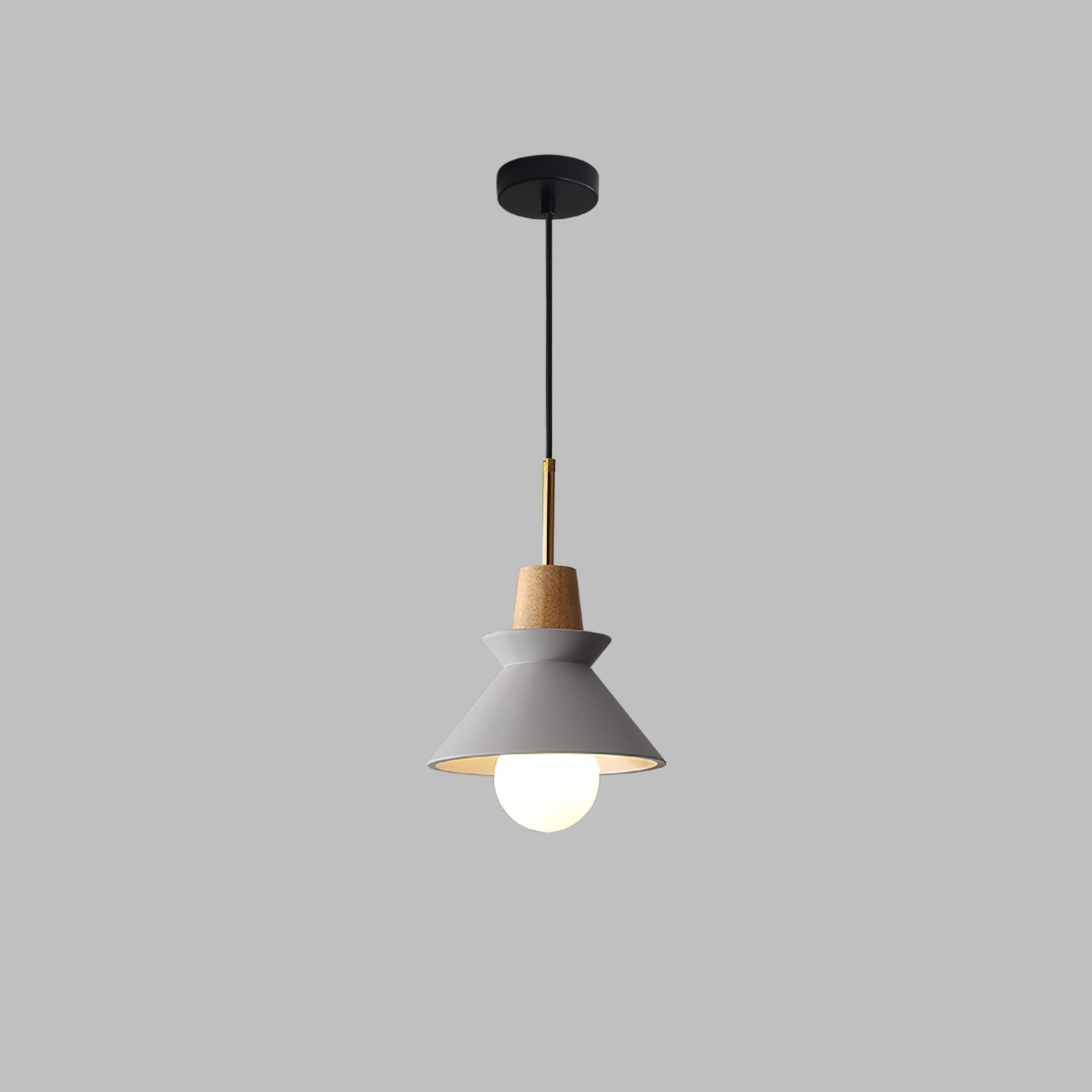 Revelo Pendant Lamp Wood Space Nordic Minimalist-Neutral Decor