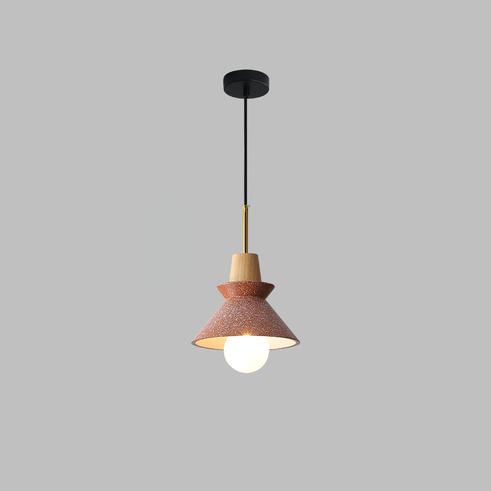 Revelo Pendant Lamp Wood Space Nordic Minimalist-Neutral Decor