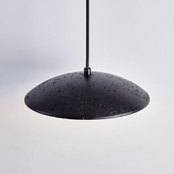 Speckled Saucer Pendant Lamp-Neutral Decor