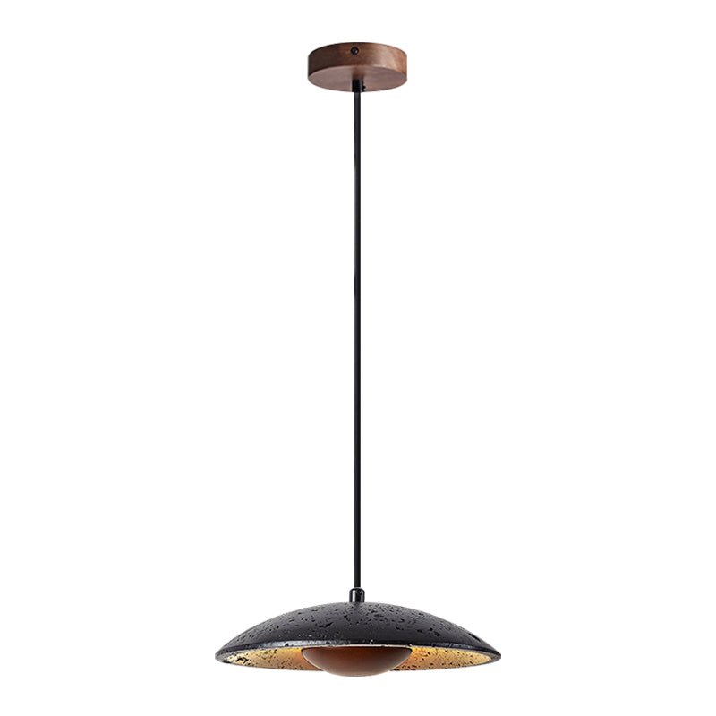 Speckled Saucer Pendant Lamp-Neutral Decor