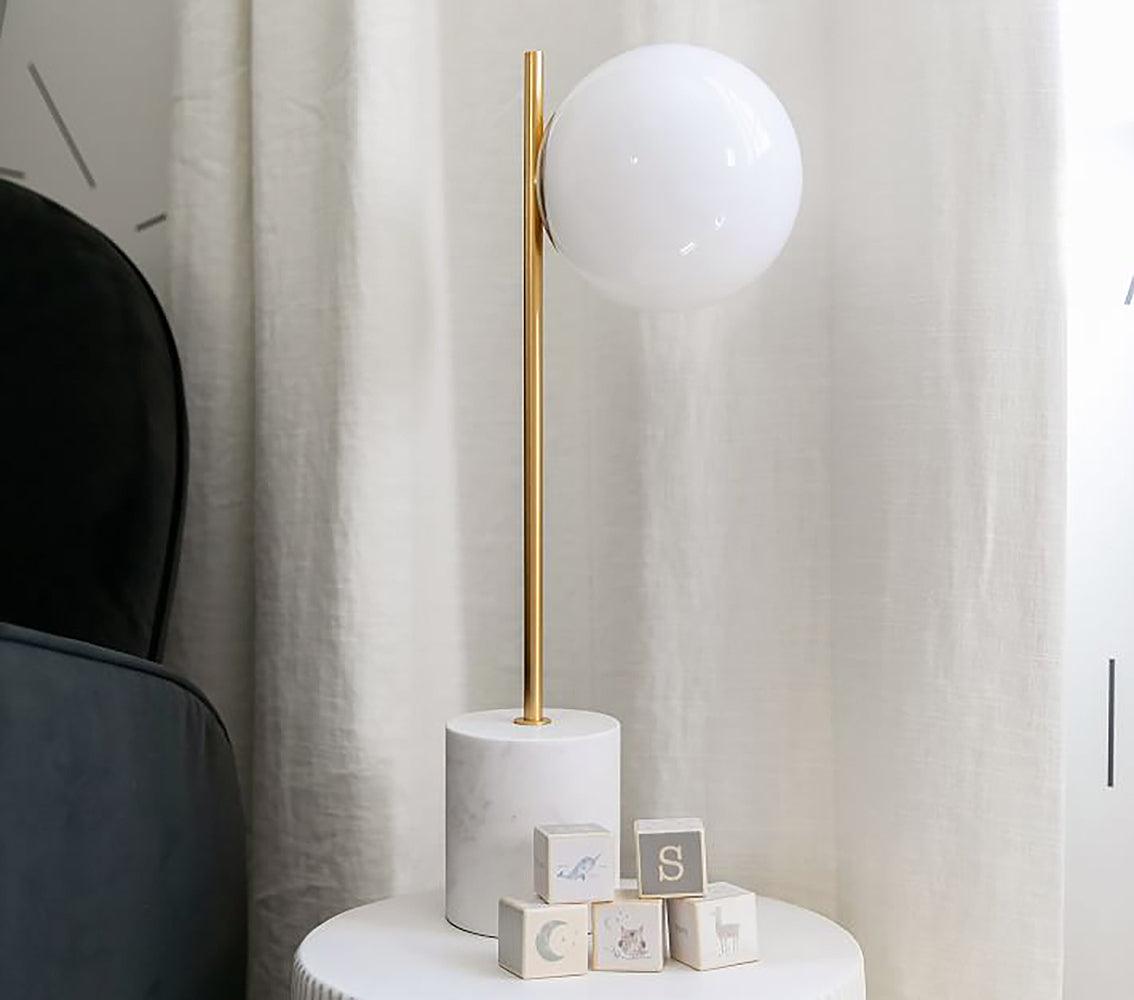 Tocor Marble Minimalist Table Lamp-Neutral Decor