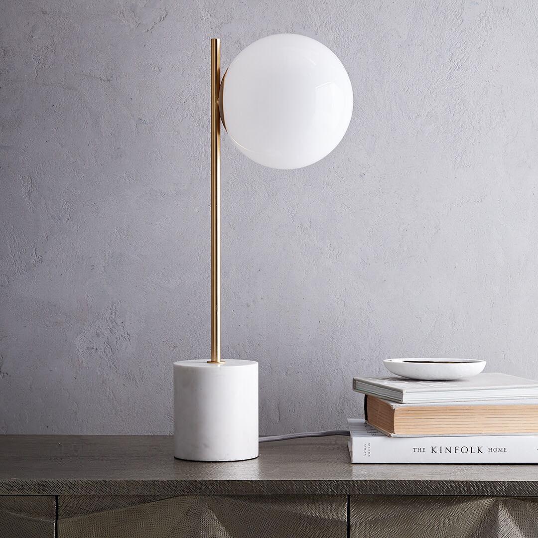 Tocor Marble Minimalist Table Lamp-Neutral Decor