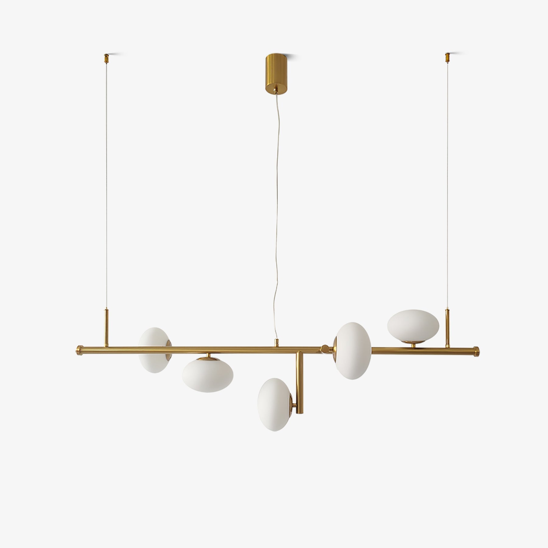 Balance Modern Glass Chandelier-Neutral Decor