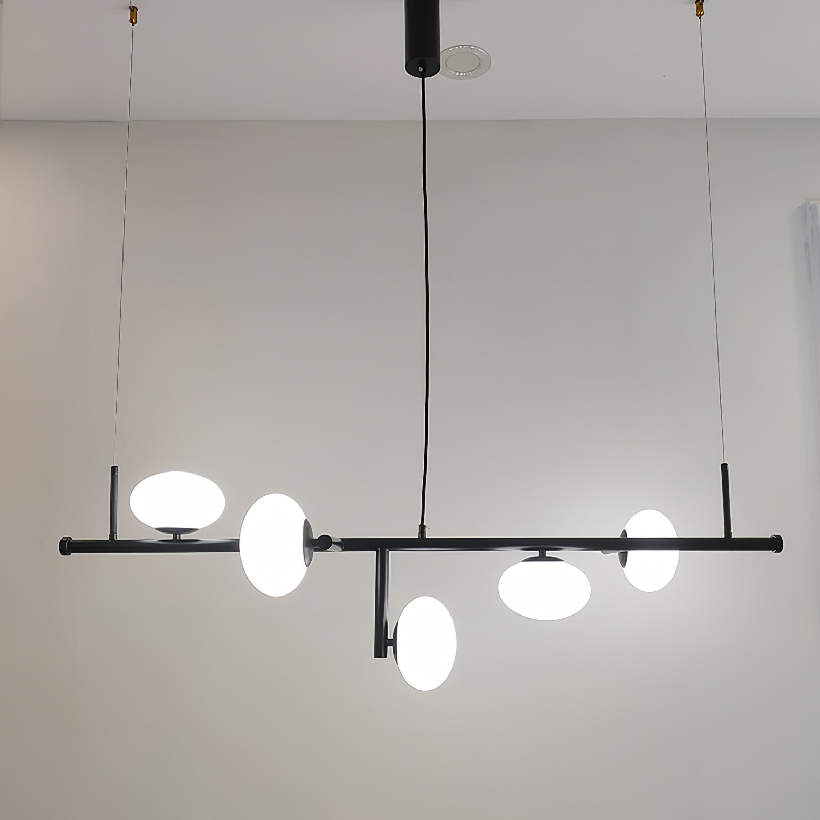 Balance Modern Glass Chandelier-Neutral Decor