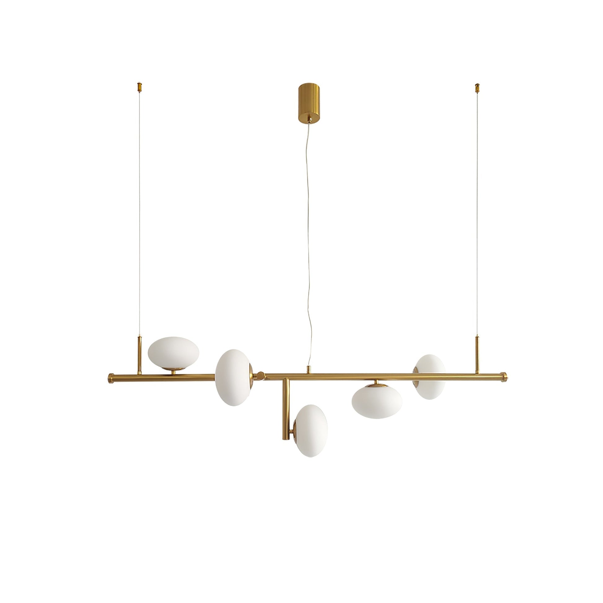 Balance Modern Glass Chandelier-Neutral Decor