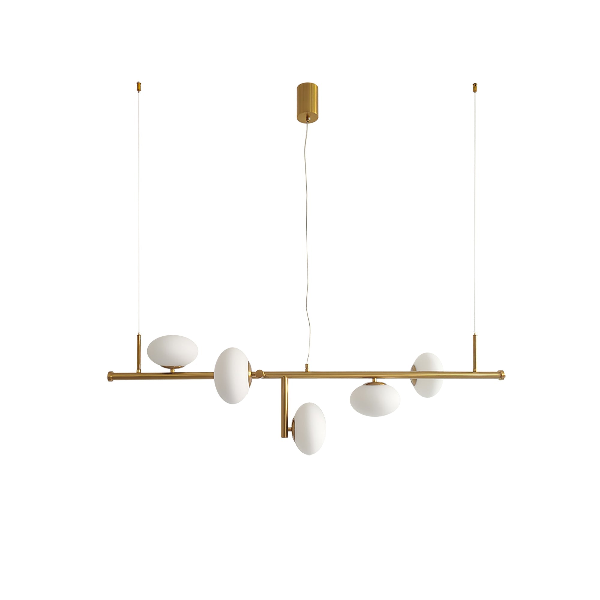 Balance Modern Glass Chandelier-Neutral Decor