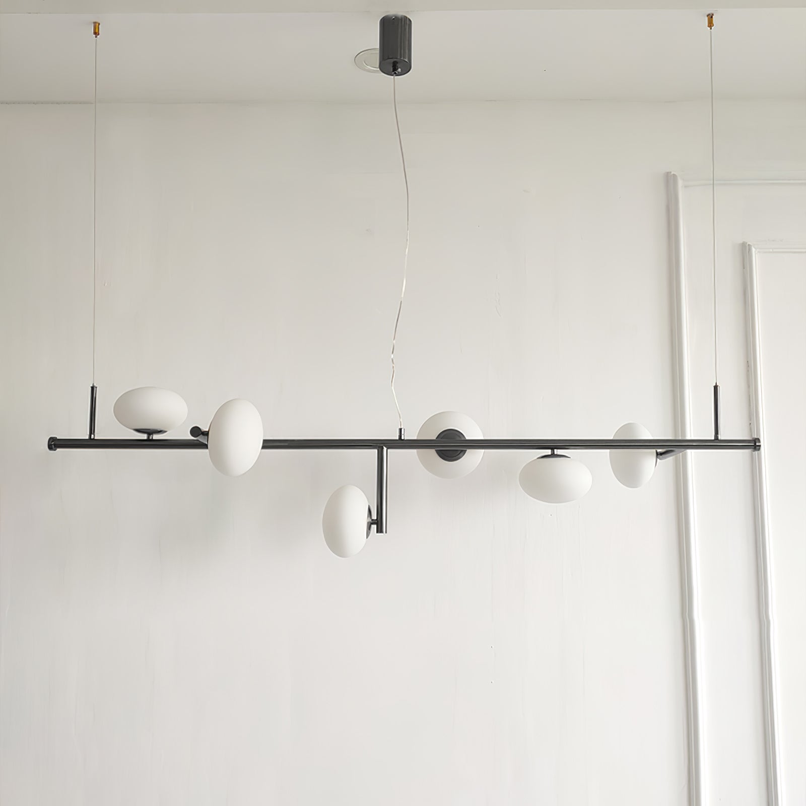 Balance Modern Glass Chandelier-Neutral Decor