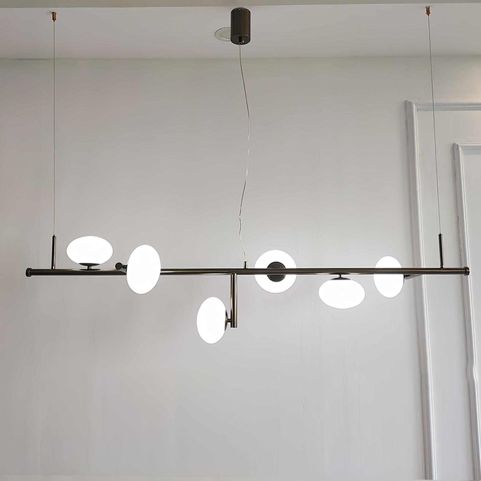 Balance Modern Glass Chandelier-Neutral Decor