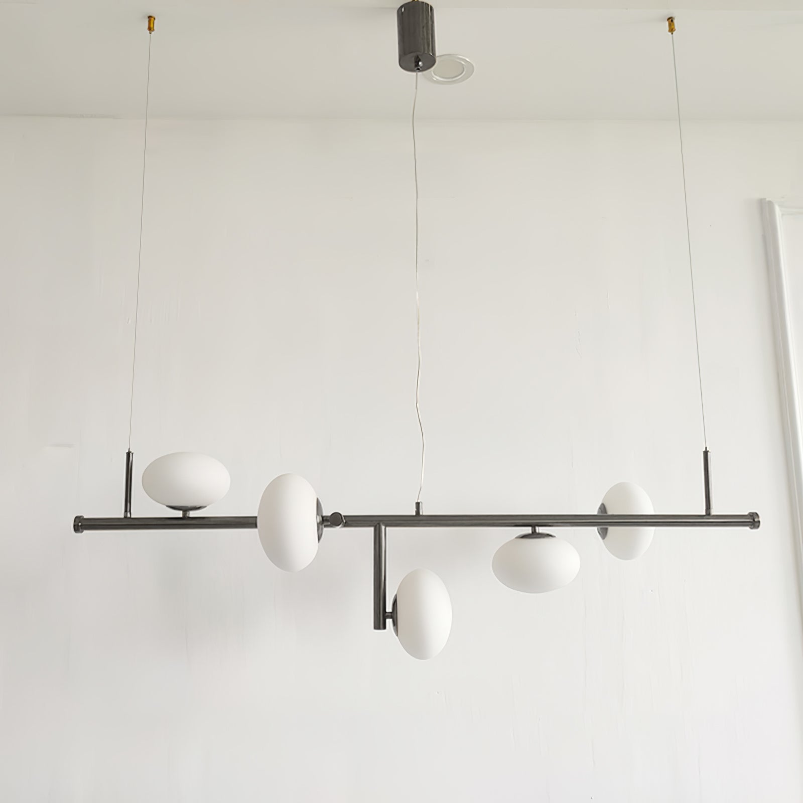 Balance Modern Glass Chandelier-Neutral Decor