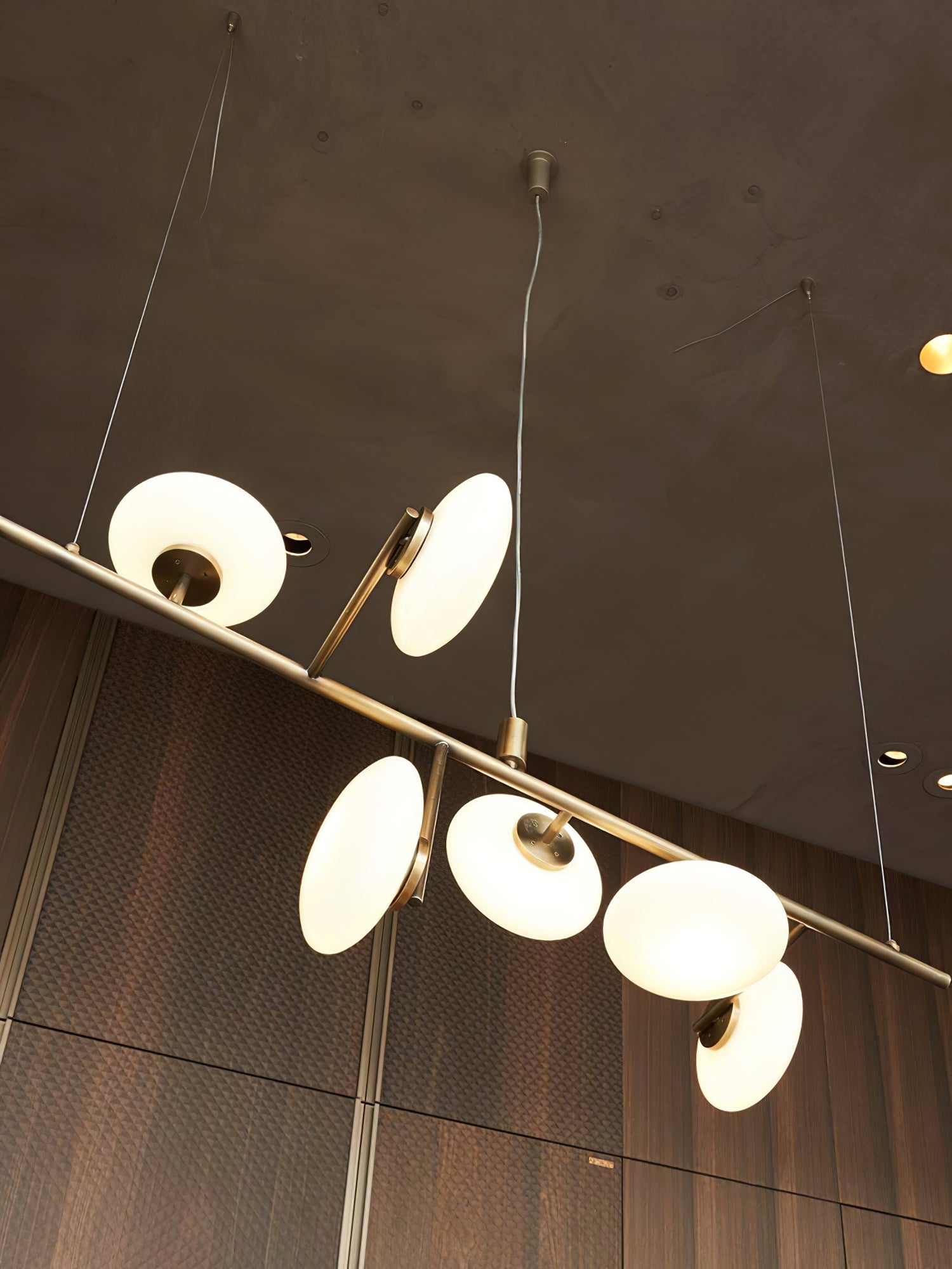 Balance Modern Glass Chandelier-Neutral Decor