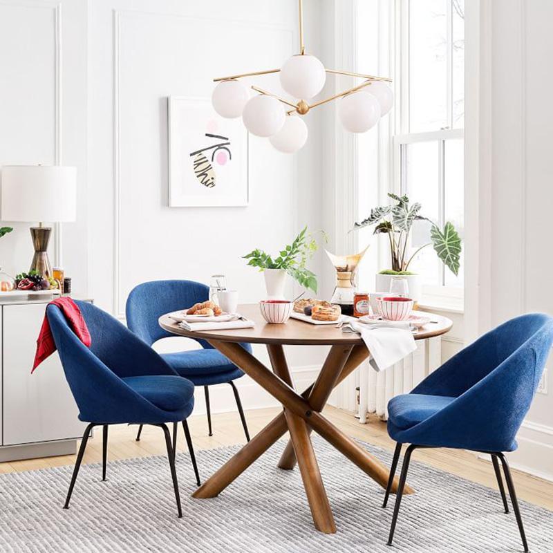 Lustra Chandelier Sphere & Stem Modern Gold LED-Neutral Decor