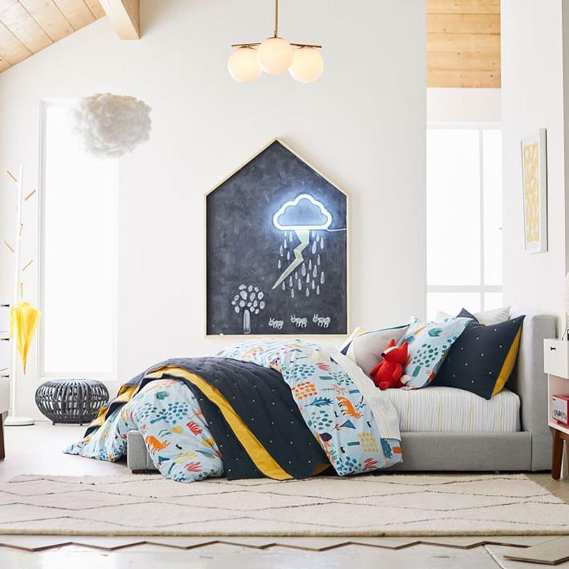 Lustra Chandelier Sphere & Stem Modern Gold LED-Neutral Decor