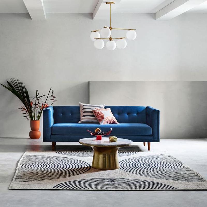 Lustra Chandelier Sphere & Stem Modern Gold LED-Neutral Decor