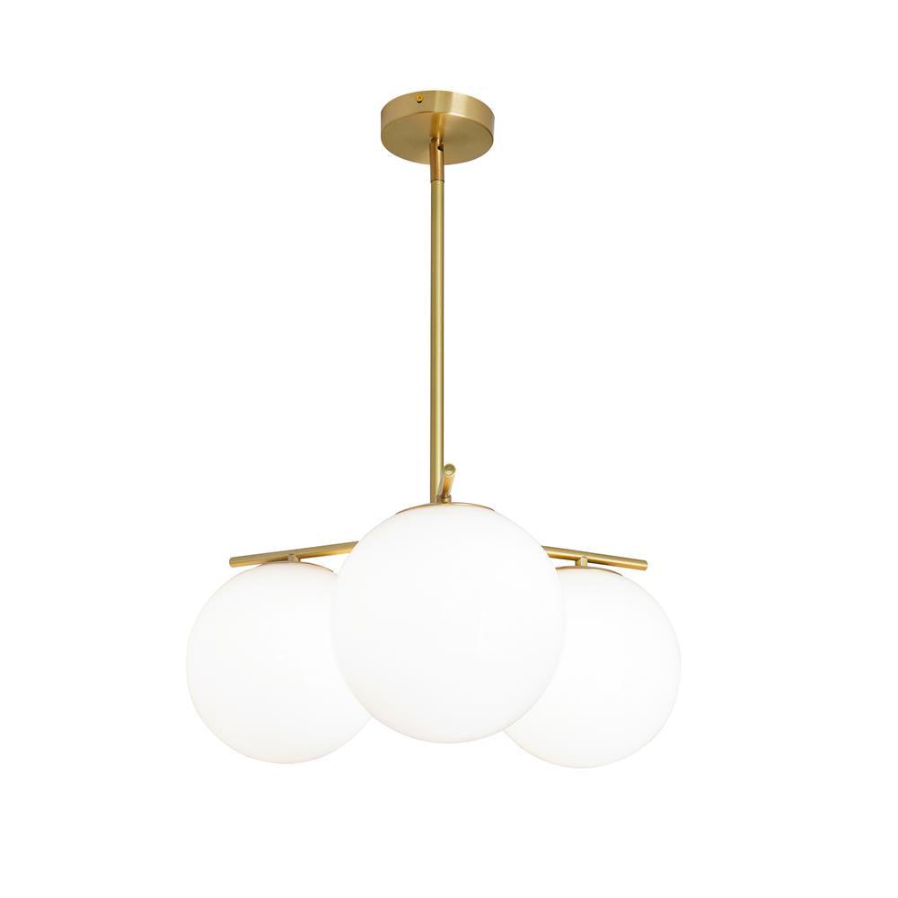 Lustra Chandelier Sphere & Stem Modern Gold LED-Neutral Decor