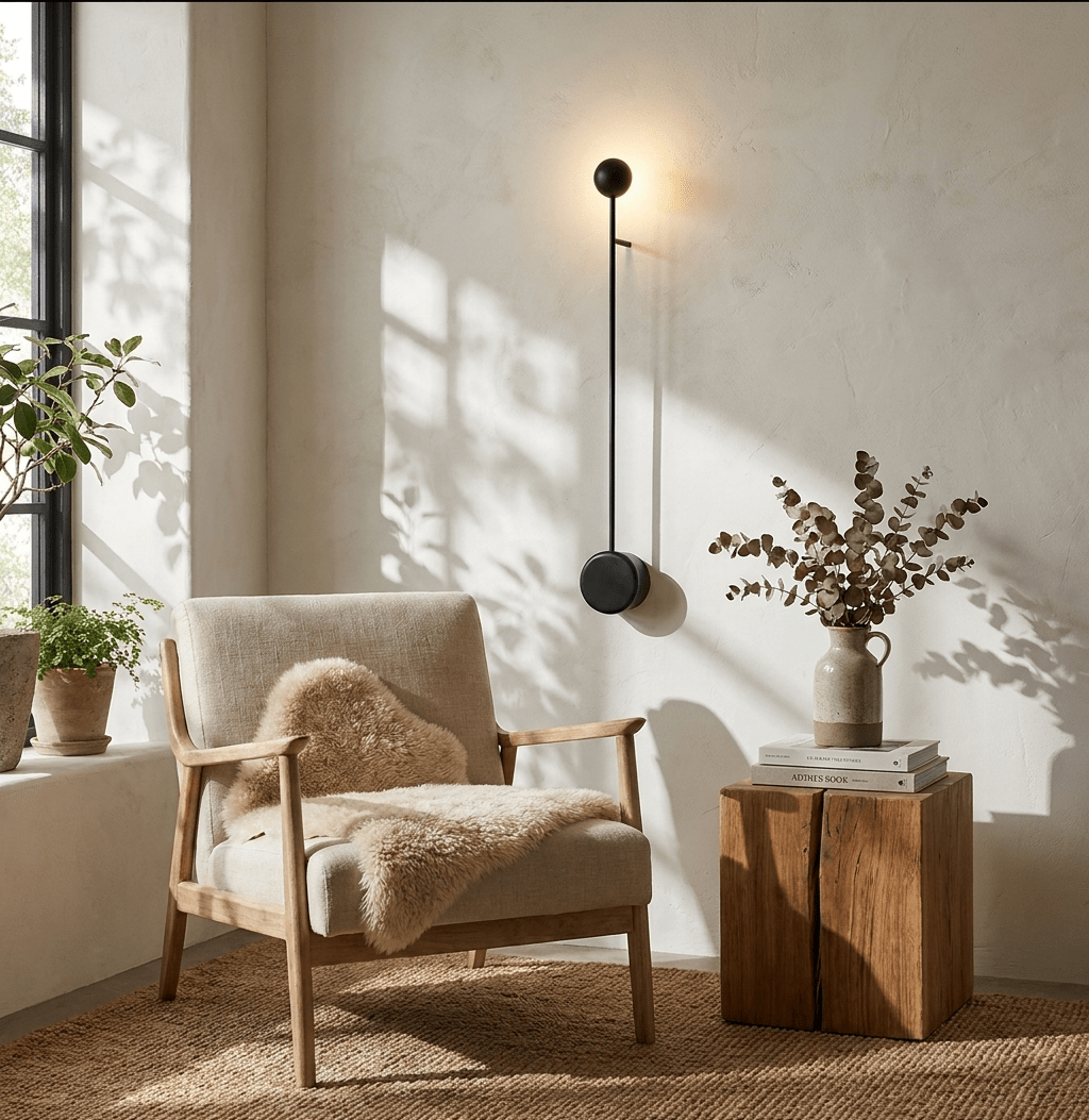 Sphere Stem Led Wall Sconce-Neutral Decor
