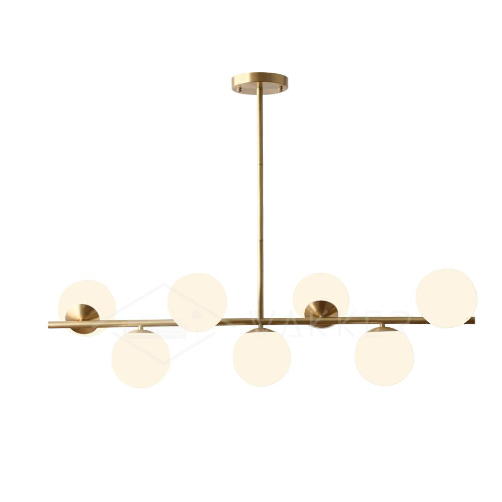 Lustra Chandelier Sphere & Stem Modern Gold LED-Neutral Decor