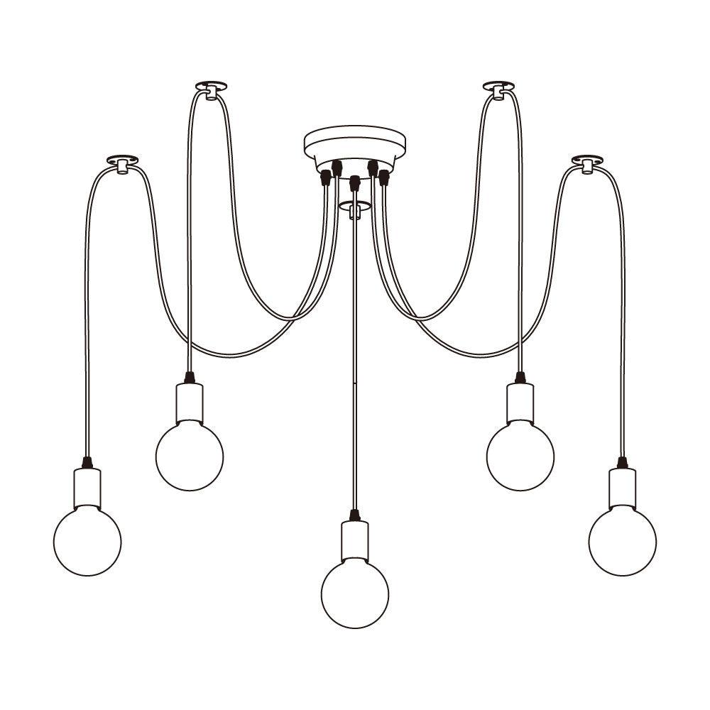 Tirixon Chandelier Spider Cable Industrial-Neutral Decor